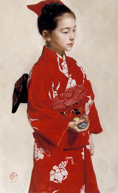 Entre innocence, calme et �l�gance, la vision de cette petite fille apaise le regard