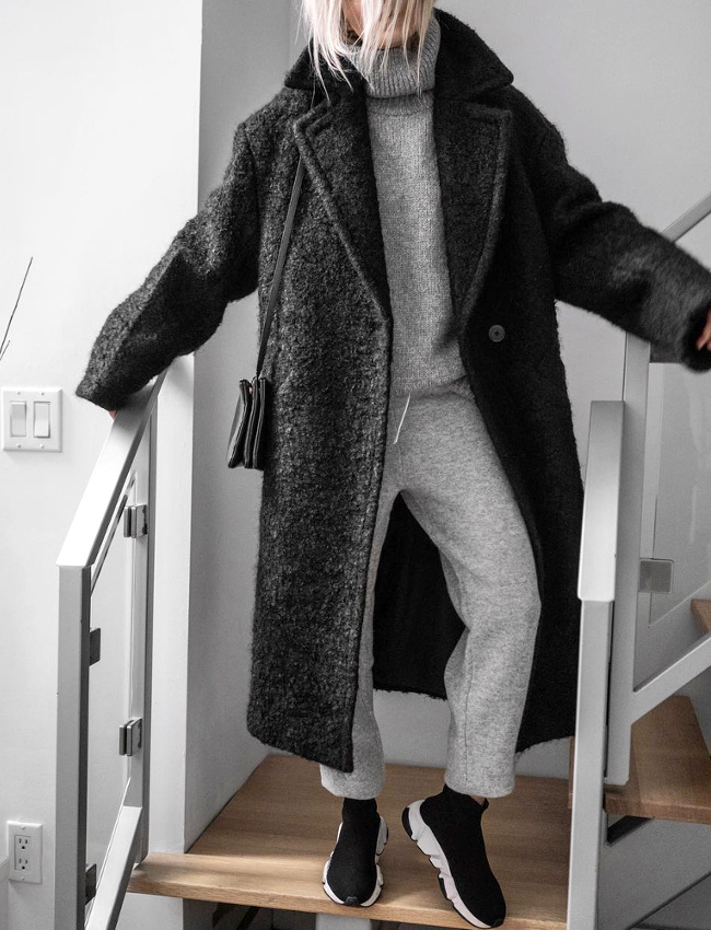Le pardessus oversize, ou comment sortir en jogging sans avoir l'air d'aller � la salle de sport