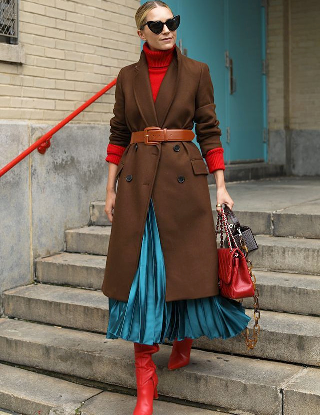 Rouge + marron + vert canard = le bon mix