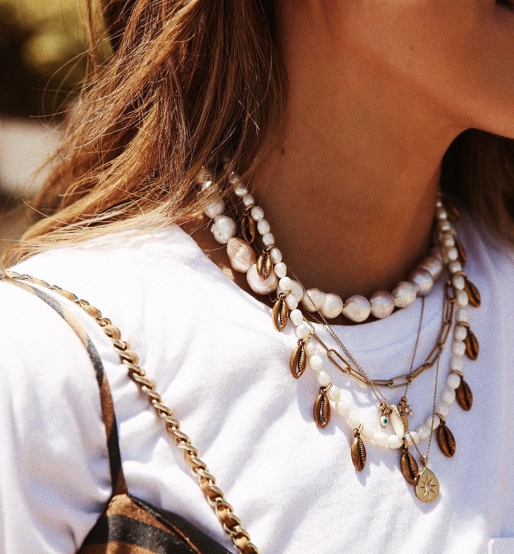 On aime quand les perles passent du chic au wild