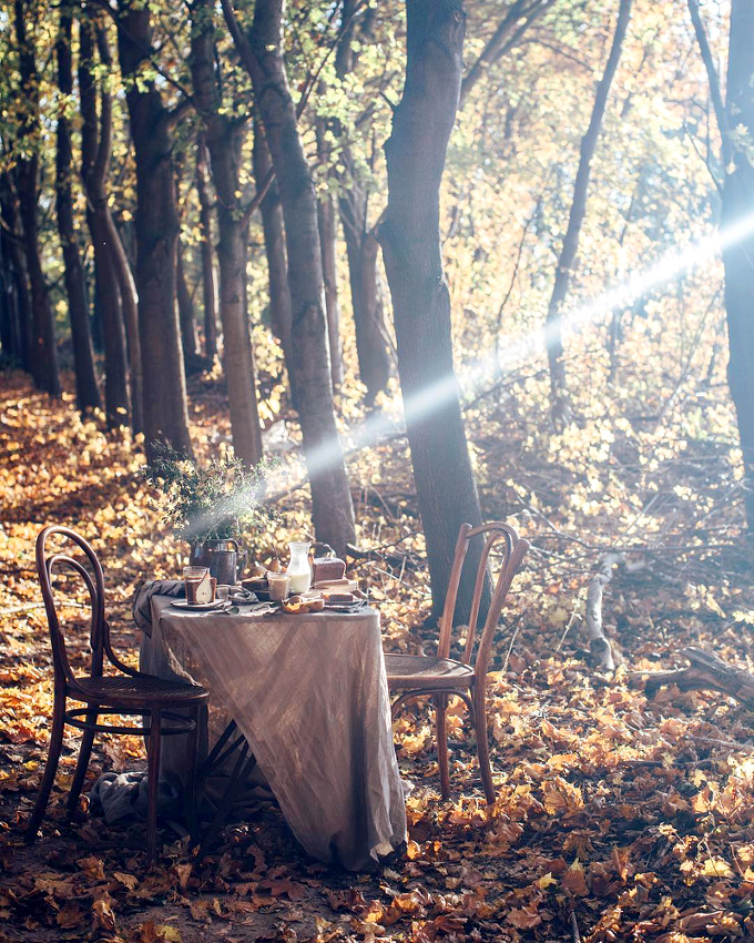 Rien de tel qu'un petit d�jeuner en plein air pour insuffler une �nergie lumineuse � sa journ�e !