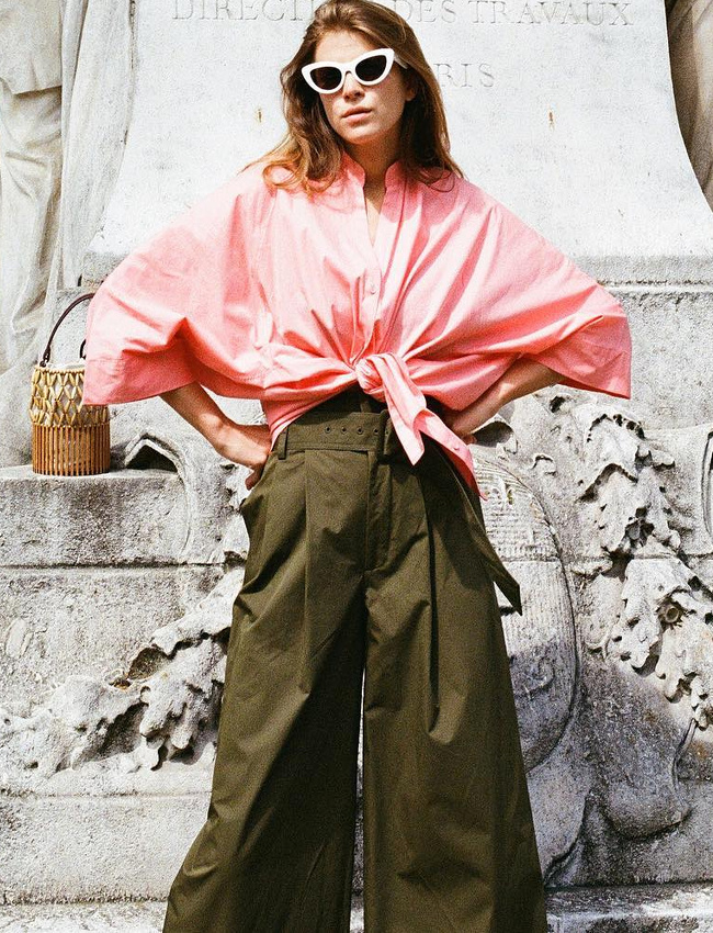 Rose + kaki = le bon mix