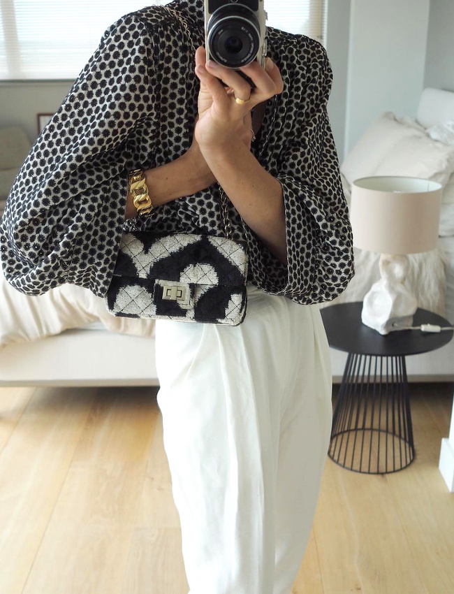 Oui aux mix and match d'imprim�s noir et blanc !