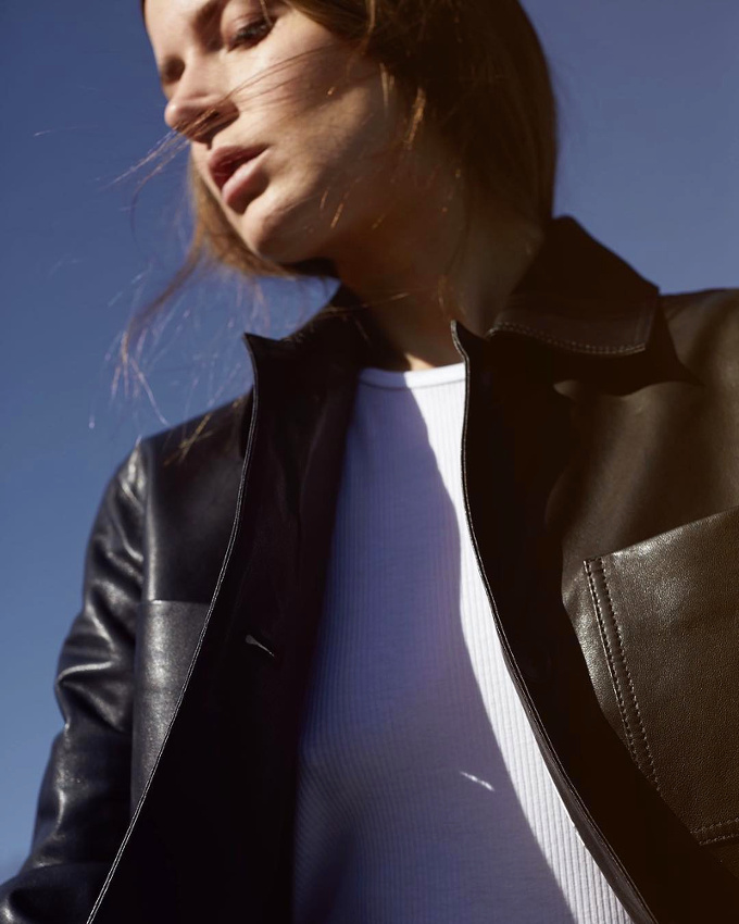 Cuir + coupe �pur�e = le bon mix