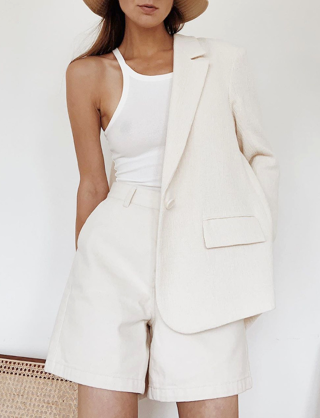 Pour ou contre le tailleur bermuda ?