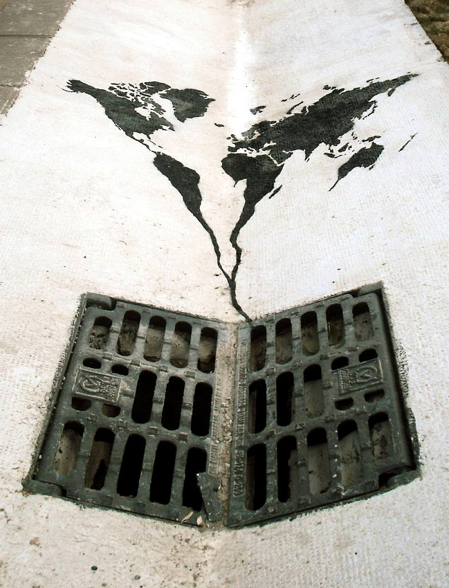 Certaines oeuvres de street art se r�v�lent plus parlantes que n'importe quel discours...