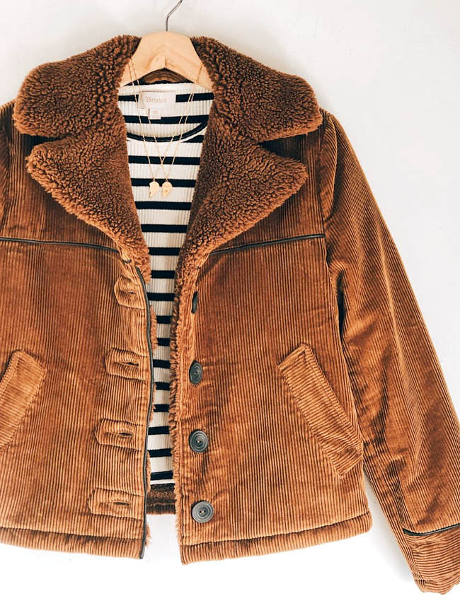 Qui aurait cru qu'effet peau lain�e et velours c�tel� feraient si bon m�nage ?