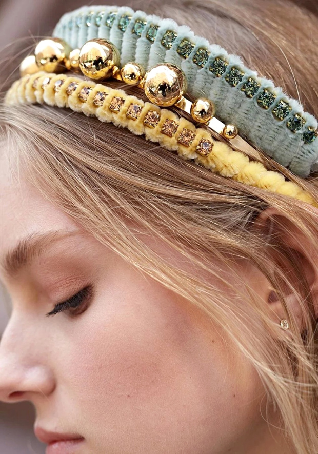 Oui au mix and match de serre-t�tes bijou/fantaisie !