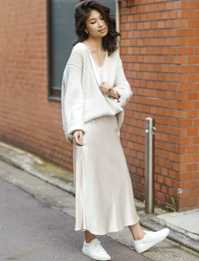 M�lant douceur et f�minit�, ce look a tout bon !