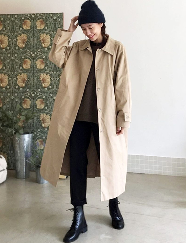 Oui au trench port� en mode minimaliste/c�r�bral !