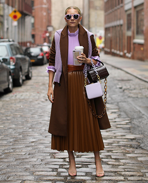 Oui au duo lilas/chocolat !