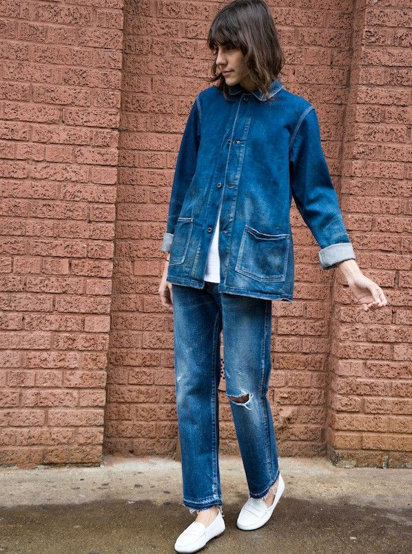 Plus utilitaire que casual, ce total look denim a tout bon !