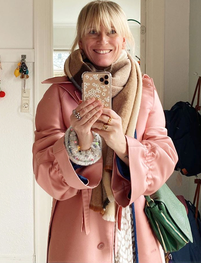 Camel + rose + vert = le bon mix