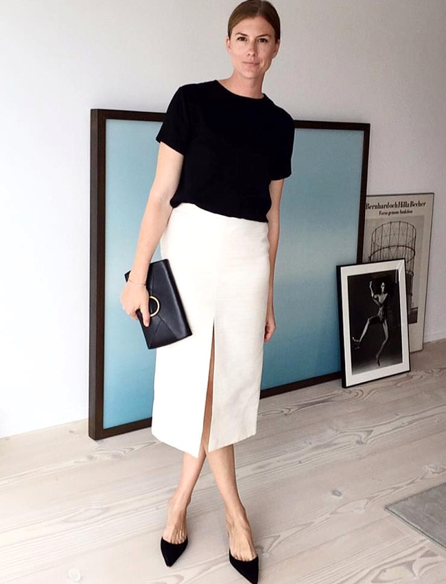 Pour ou contre la jupe � fente centrale ?