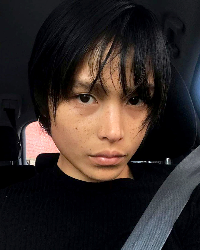 Cheveux courts + t�ches de rousseur = le bon mix