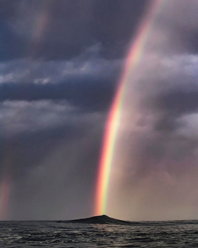 La formation d'un arc-en-ciel apr�s la pluie... une le�on de vie en soi !