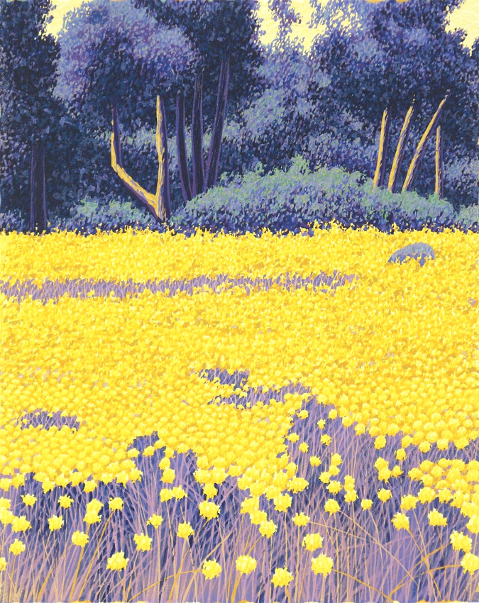 Jaune + mauve bleut� = le bon mix