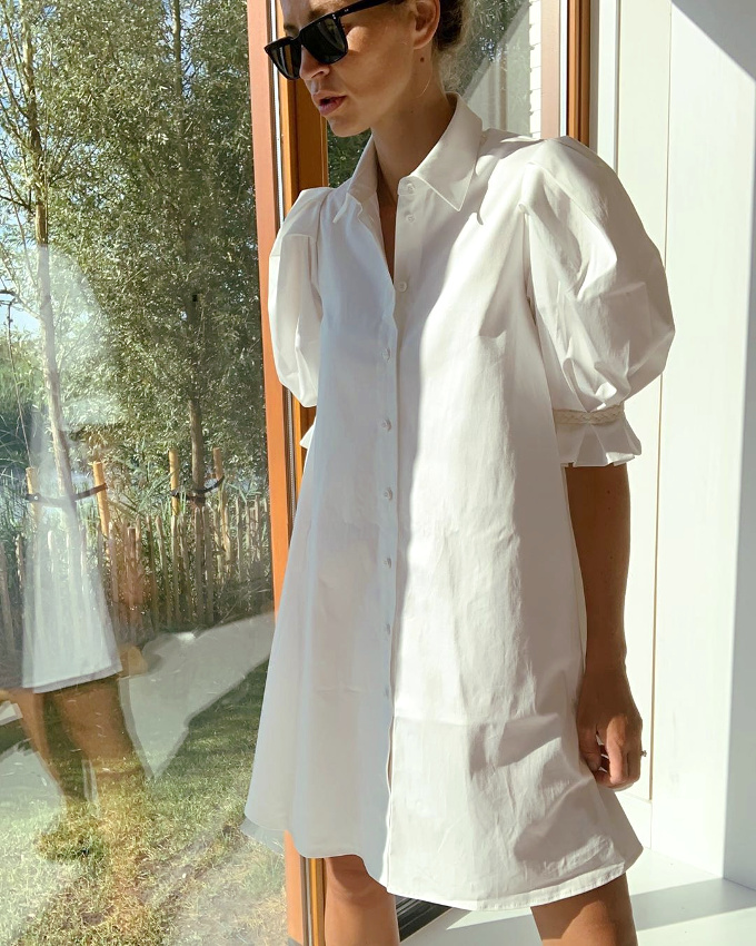 Pour ou contre la robe chemise � manches ballons ?