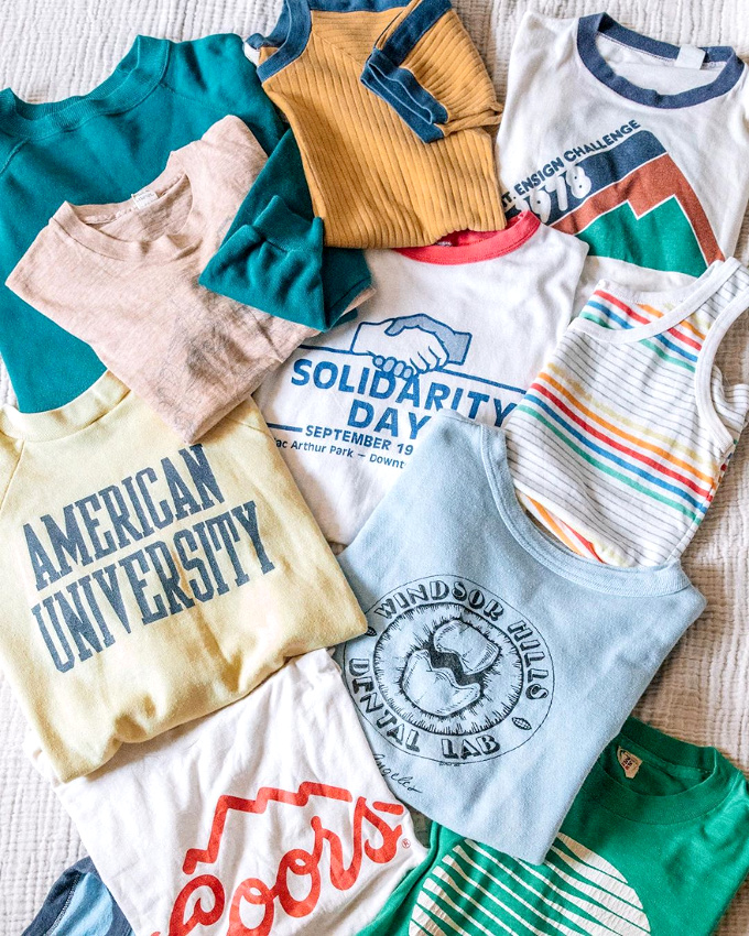 Les tee-shirts vintages : il n'y a que cela de vrai !