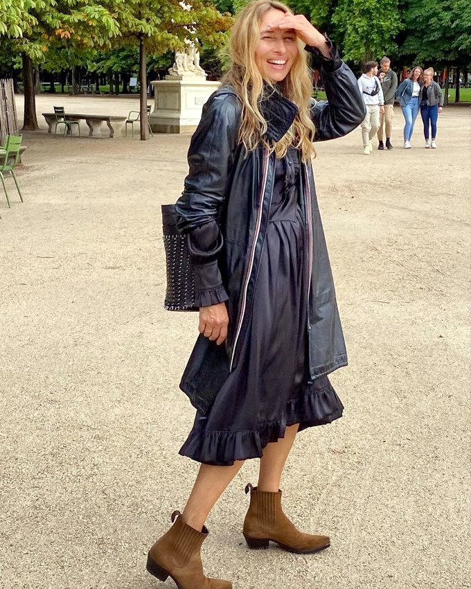 Oui au K-way port� en mode country chic !