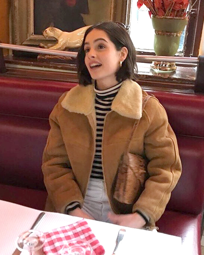 Oui au mix peau lain�e/rayures marini�re !