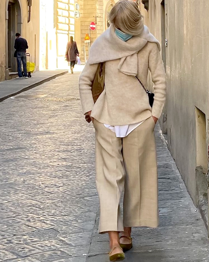 Layering + teintes beiges = le bon mix