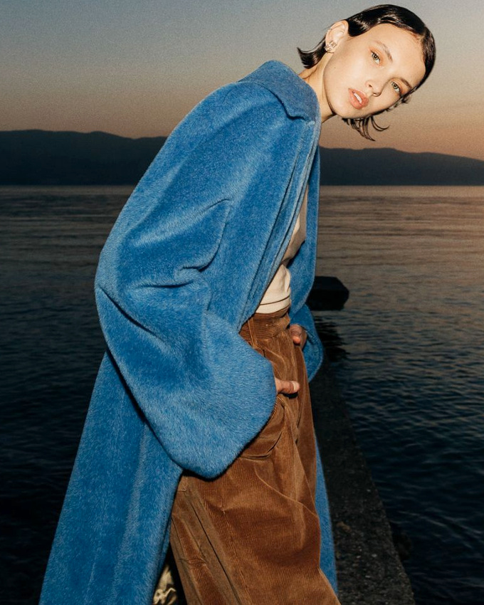 Bleu azur + marron = le bon mix