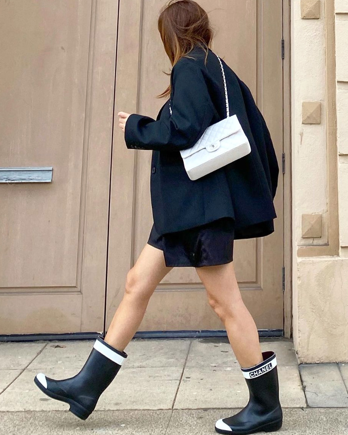 Quand la botte de pluie se fait chic...