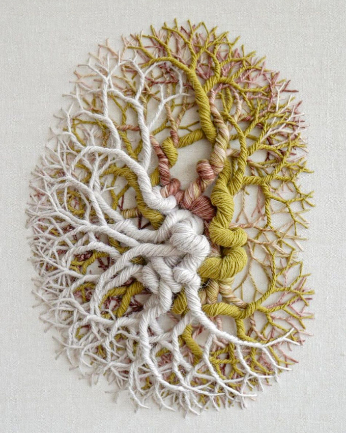 Quand la broderie s'invite au sein du monde de l'art contemporain...