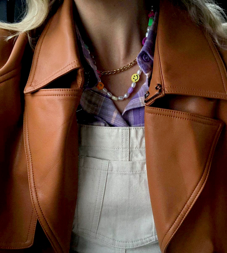 Violet + blanc cass� + caramel = le bon mix