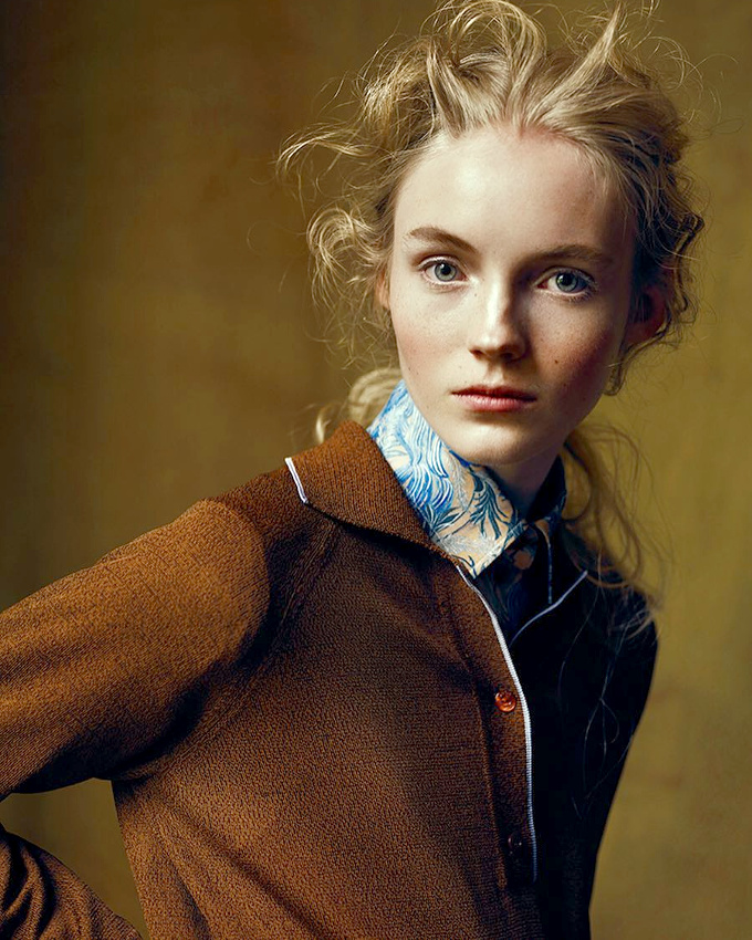 Marron + bleu azur = le bon mix