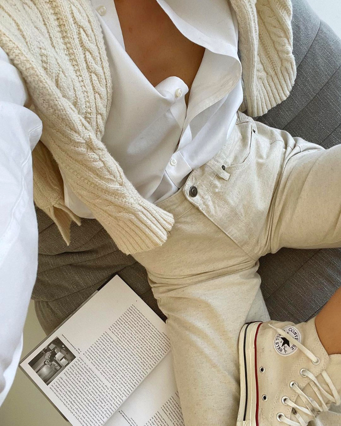 Blanc cass� + blanc + textures diff�rentes = le bon mix