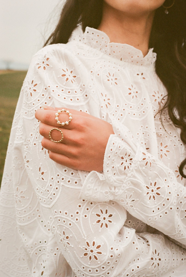 Wanted : une blouse bien coup�e en broderie anglaise !