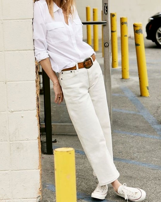 Blanc + faux blanc + touche de caramel = le bon mix