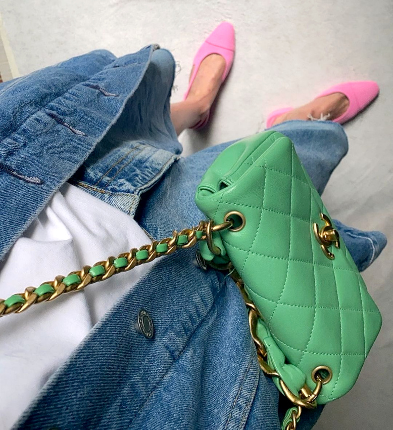 Le total look jean : le meilleur pr�texte pour oser porter des accessoires hauts en couleur !