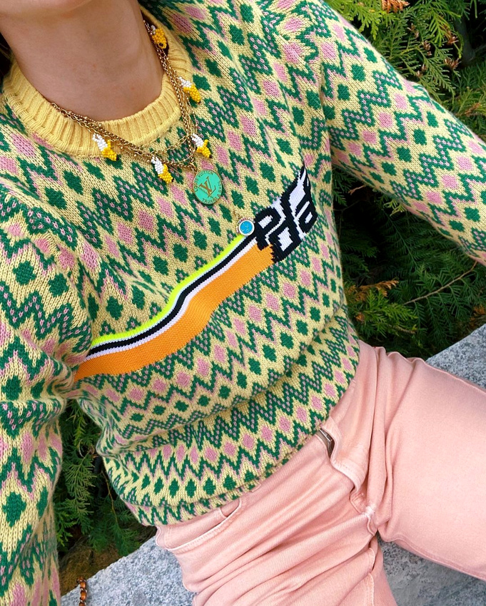 Vert foug�re + rose p�le + jaune = le bon mix