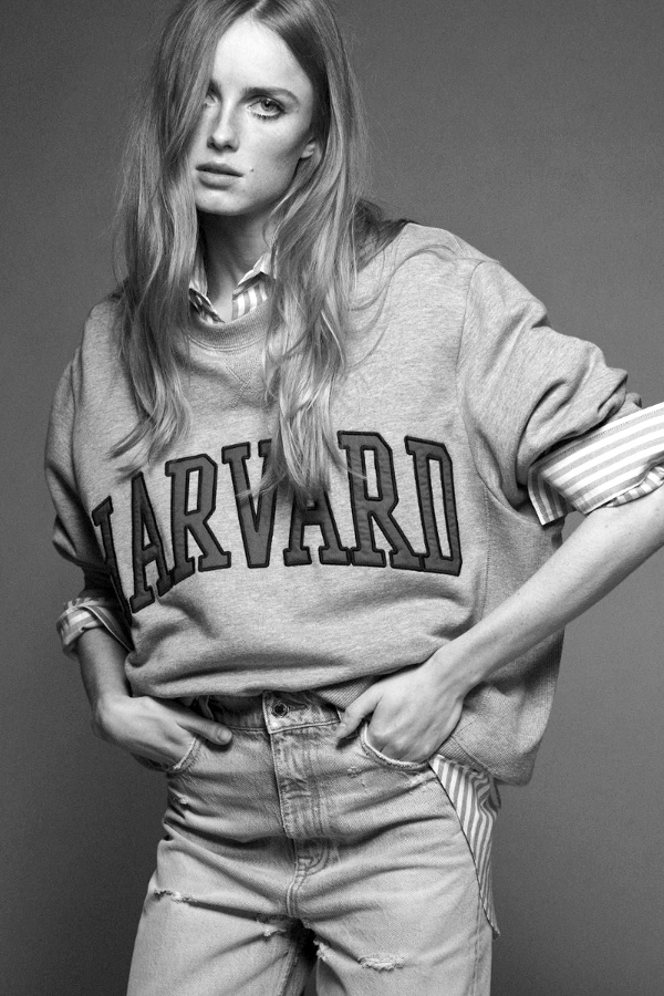 Chemise ray�e + sweat trop grand esprit 