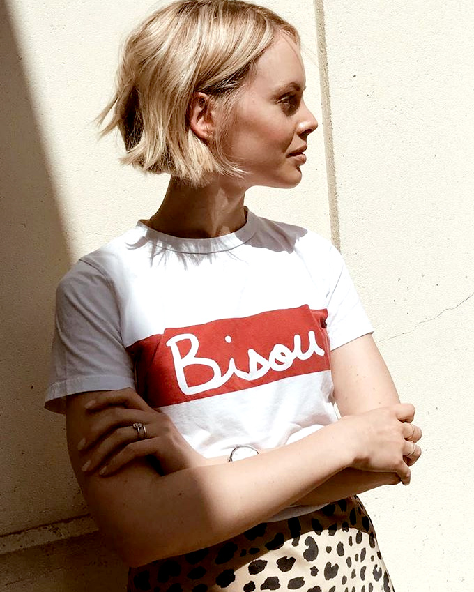 Blondeur + carr� mutin = le bon mix