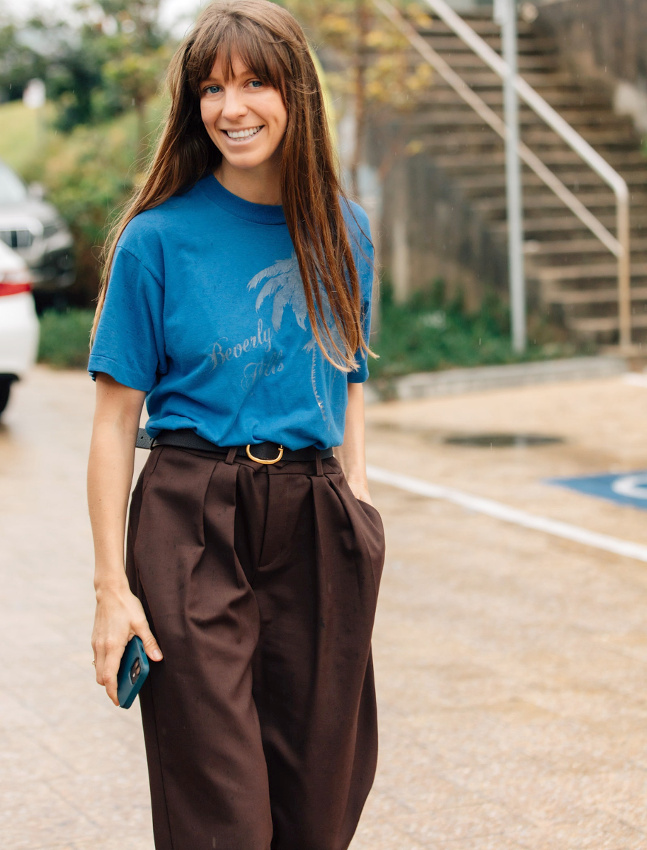 Bleu c�rul�en + marron tirant sur l'aubergine = le bon mix