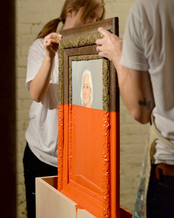 Et si l'on offrait un twist arty aux vieux tableaux chin�s sur les brocantes de nos r�gions ?