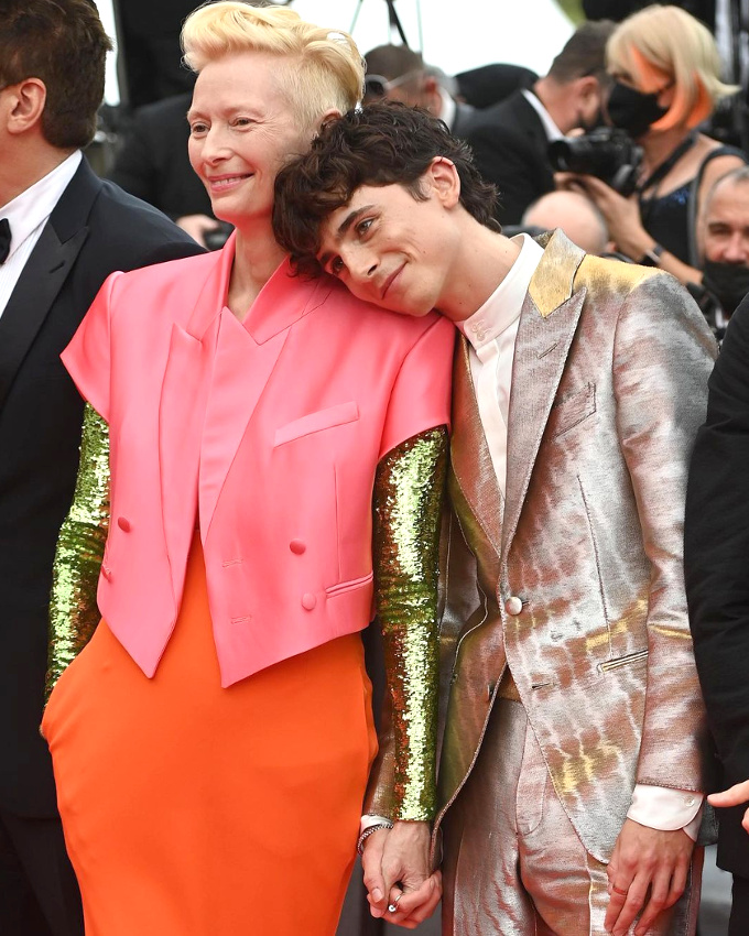 Tilda Swinton + Timoth�e Chalamet = le bon mix