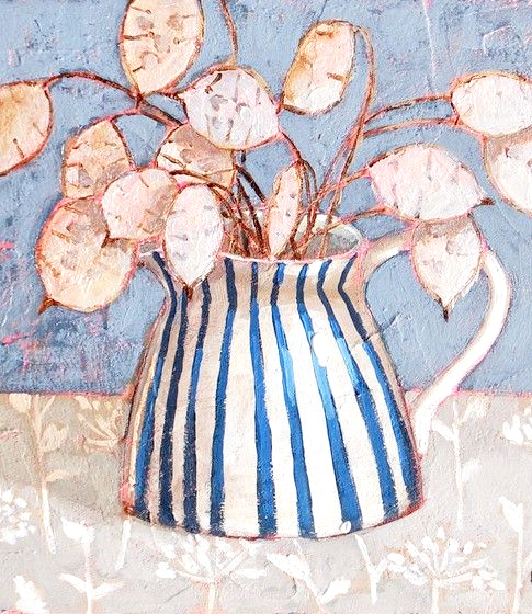 Rayures bleu et blanc + rose p�le = le bon mix