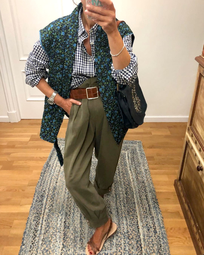 Imprim� fleuri + carreaux vichy = le bon mix