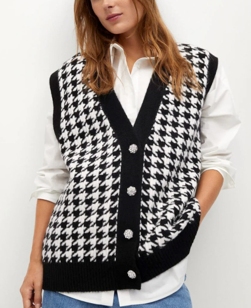 gilet en maille oversize sans manche