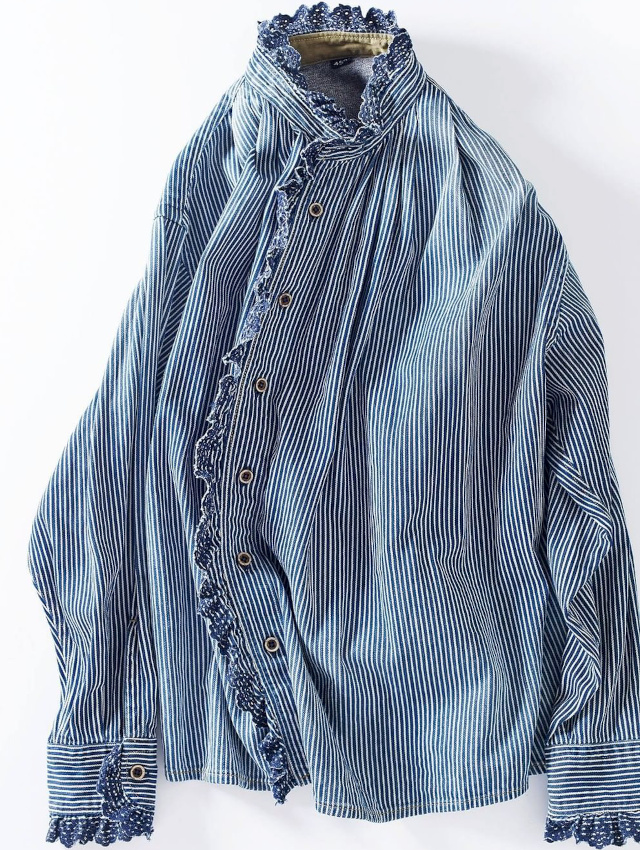 Rayures masculines + d�tails f�minins = le bon mix