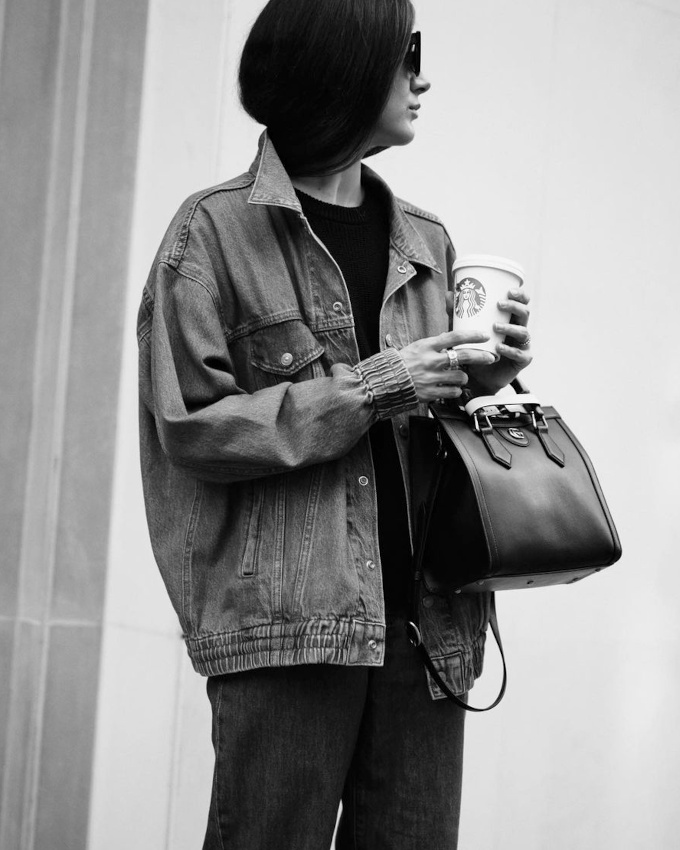 Blouson en jean + poignets �lastiqu�s = le bon mix