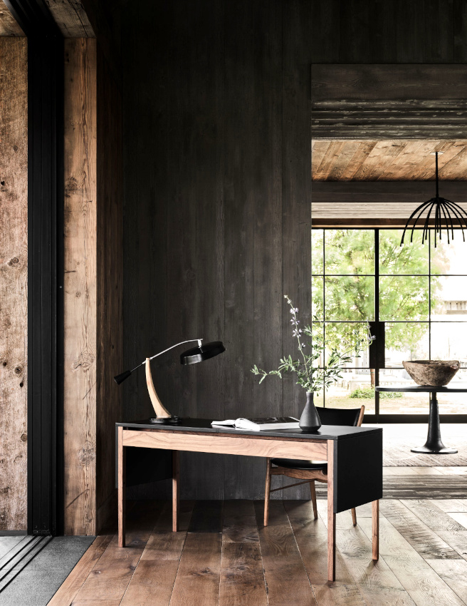 Bois brut + �pure = le bon mix