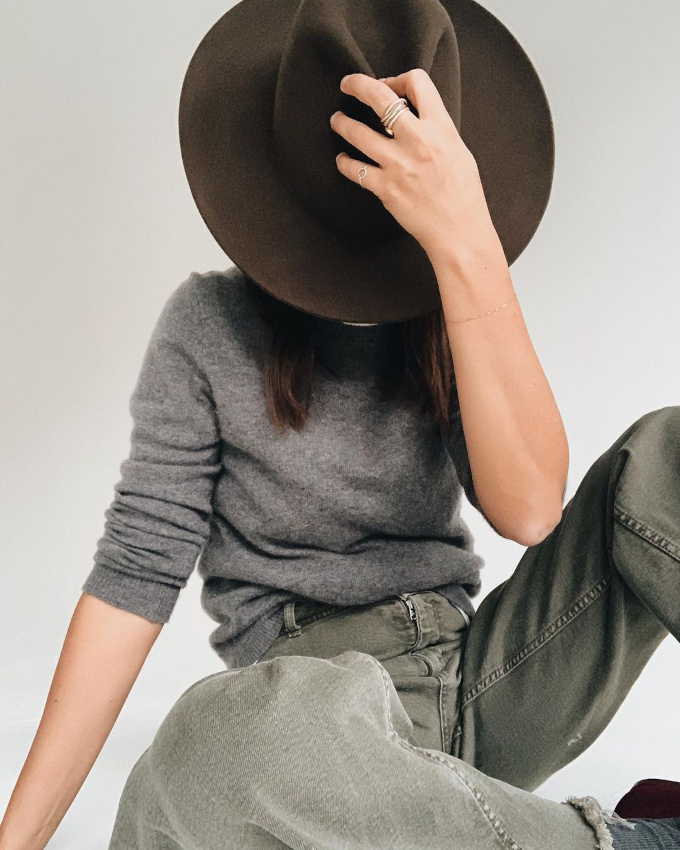 Tenue casual + feutre = le bon mix