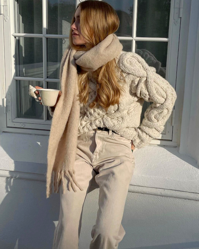 Le mix and match de textures : la clef des looks monochromes r�ussis !