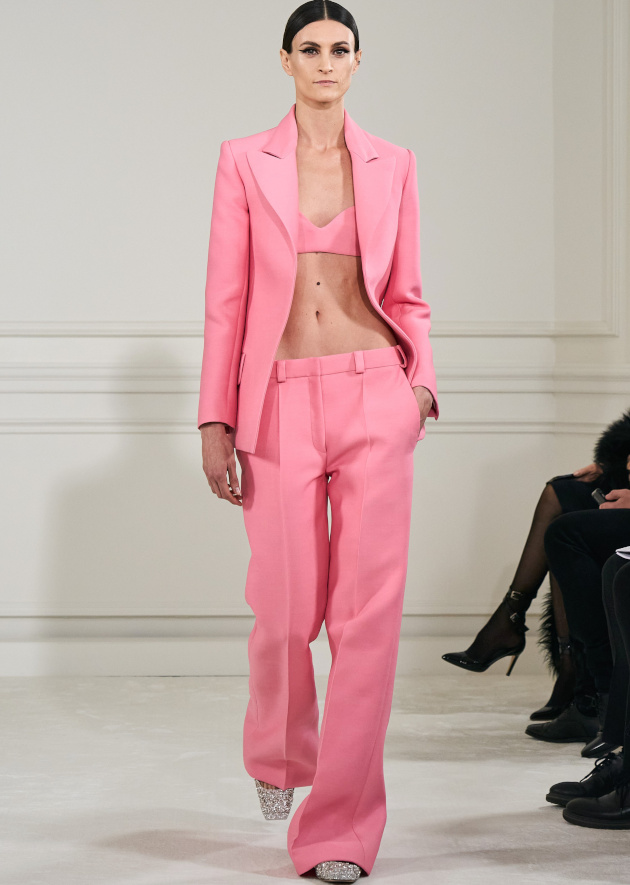 Rose masculin/f�minin + escarpins glitter = le bon mix